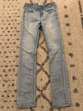 BKE Girls Mid-Rise Straight Stretch Jeans, size 10